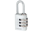 145/40 40mm Aluminium Combination Padlock Yellow 49535