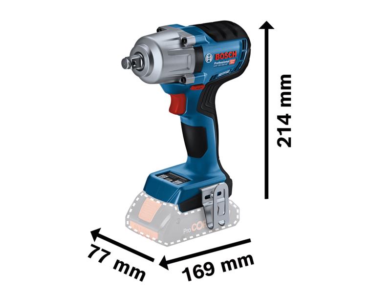 GDS 18V-450 HC Professional 1/2in Impact Wrench 18V Bare Unit                   