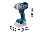 GDS 18V-450 HC Professional 1/2in Impact Wrench 18V Bare Unit                   