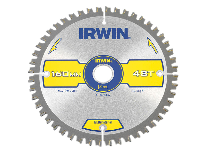 Multi Material Circular Saw Blade 160 x 20mm x 48T TCG                          
