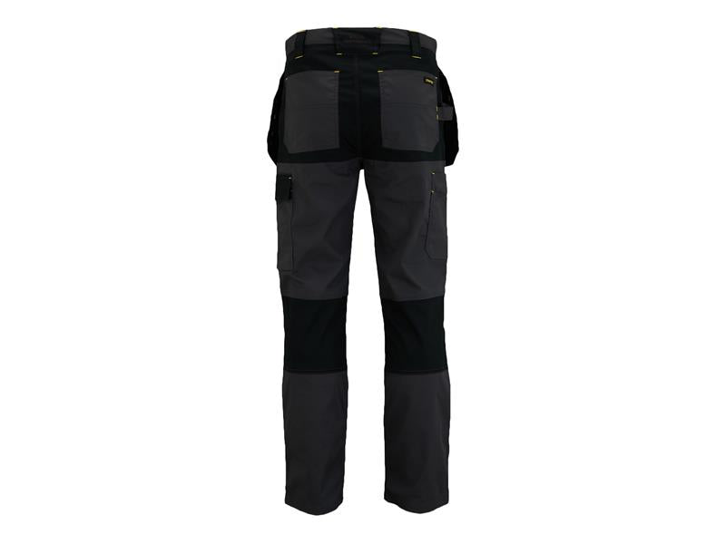 Dixon Slim Fit Trousers Grey/Black Waist 38in Leg R