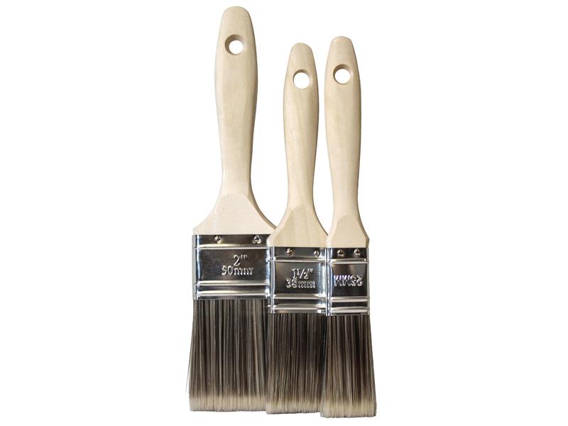 Tradesman Synthetic Paint Brush Set, 3 Piece                                    