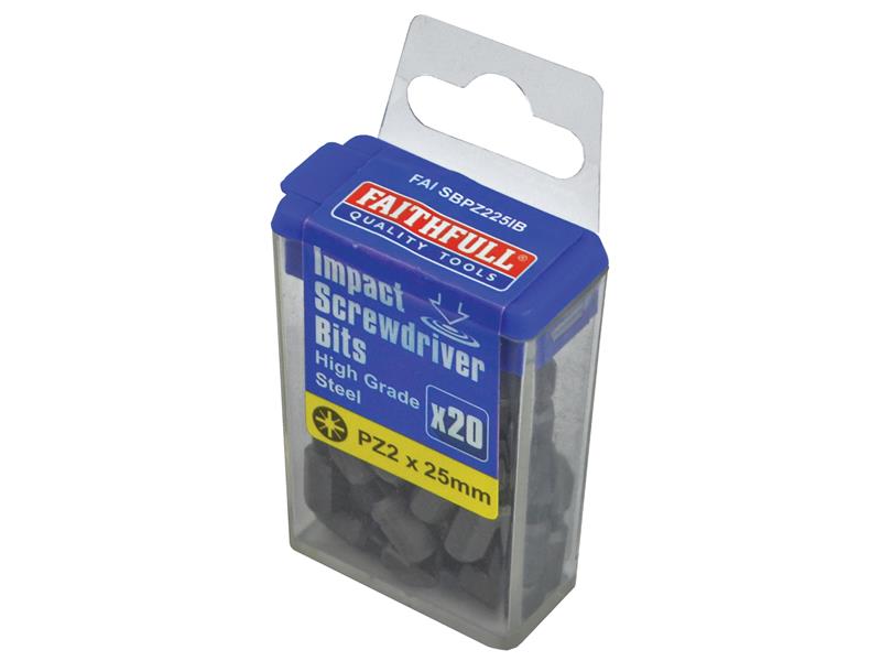 Pozidriv Impact Screwdriver Bits PZ3 x 75mm (Pack 3)