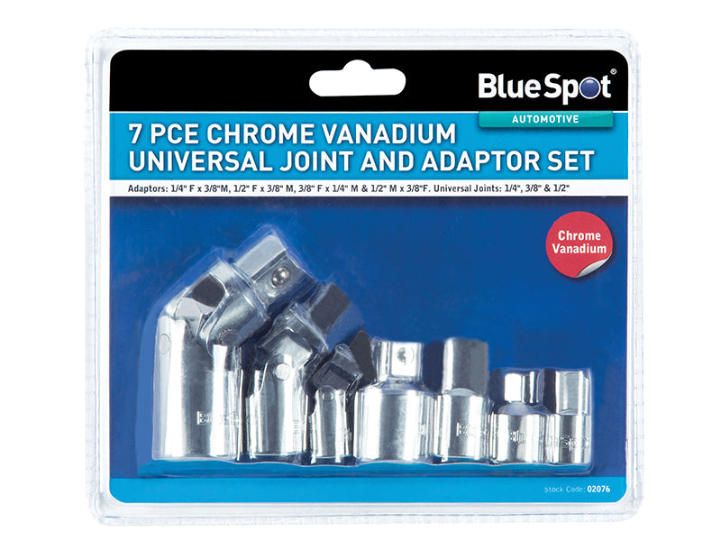 Universal Joint & Adaptor Set, 7 Piece                                          