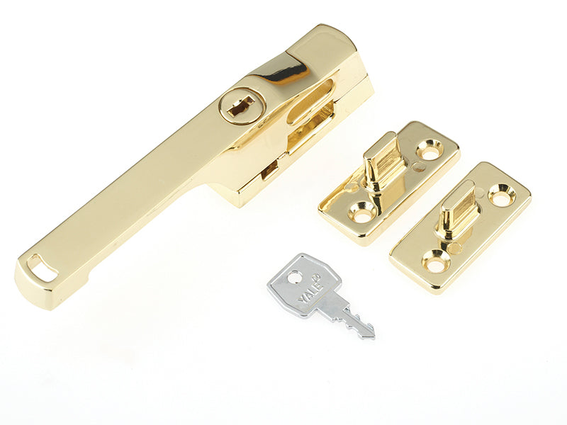 P115WE Lockable Window Handle White Finish
