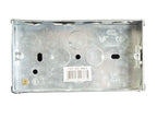 Metal Back Box 2-Gang 35mm                                                      