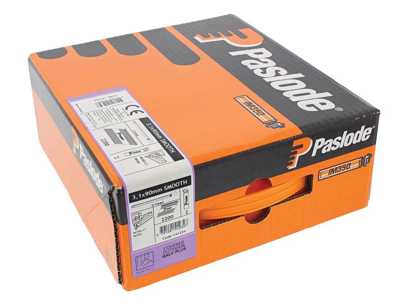 3.1 x 90mm IM350 Smooth Nails Galv-Plus® Finish Box of 2200 + 2 Fuel Cells