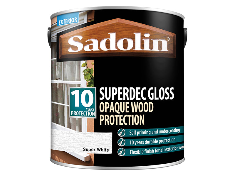 Superdec Opaque Wood Protection Black Gloss 5 litre