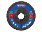 Zirconia Abrasive Jumbo Flap Disc 125 x 22mm Mixed Grit (3 Pack)