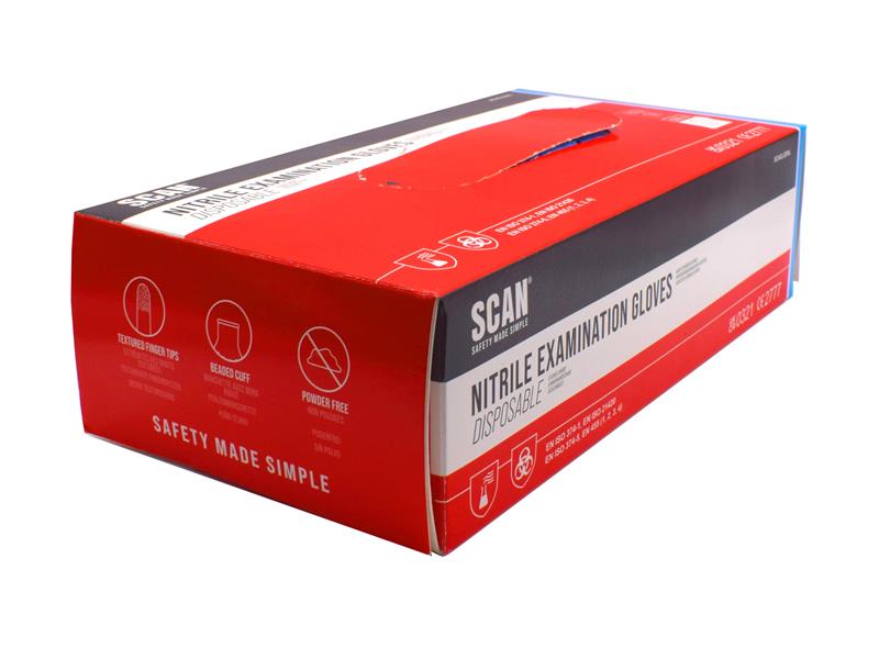 Blue Nitrile Disposable Gloves XL (Box of 100)