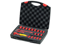 Insulated 1/4in Ratchet Wrench Set, 21 Piece (inc. Case)
