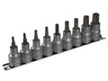 M1213TX Socket Clip Rail Set of 9 Internal TORX 1/2in Drive