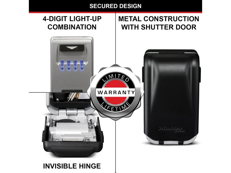 5425E Light Up Dial Select Access® Wall Mounted Key Box