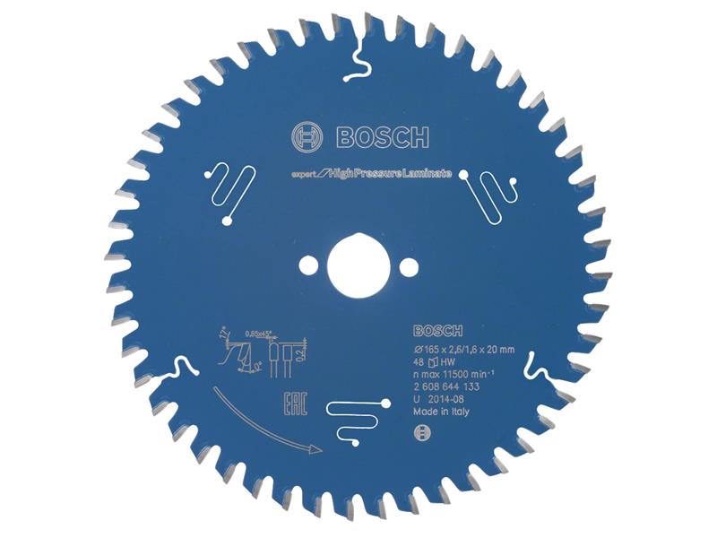 Expert for High-Pressure Laminate Circular Saw Blade 165 x 20mm x 48T           