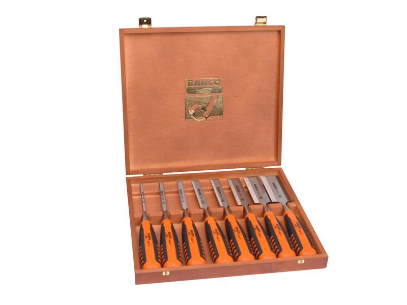 424-P Bevel Edge Chisel Set, 8 Piece                                            