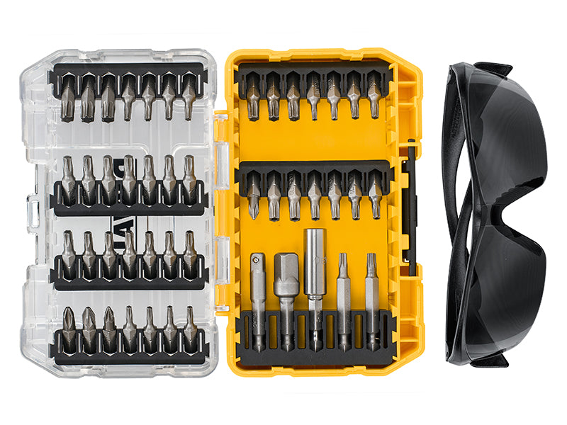 DT70704 Screwdriving Set, 47 Piece + Safety Glasses                             