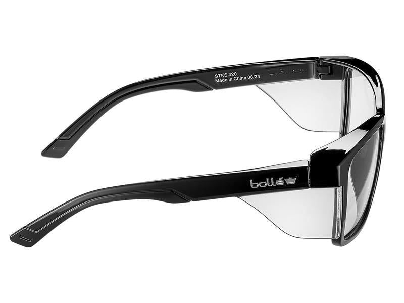STKS 420 Safety Glasses, Black Gloss Frame