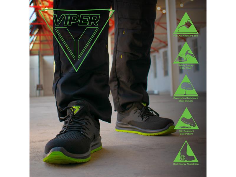 Viper S1P Safety Trainers UK 9 EUR 43
