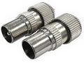 Coax Plugs x 2 7073/2NB