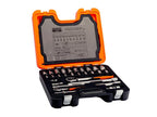 S410 1/4in & 1/2in Drive Socket & Spanner Set, 41 Piece                         