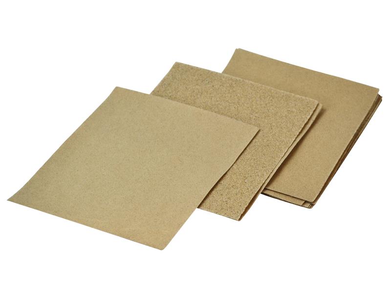 Cork Block Glasspaper Sanding Sheets Assorted (Pack 10)                         
