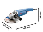 GWS 2200 P Professional Angle Grinder 230mm 2200W 110V                          