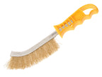 Wire Scratch Brush Brass Yellow Handle                                          