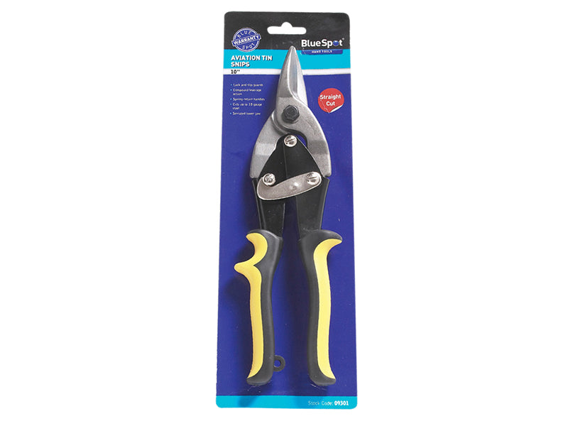 Aviation Tin Snips Straight Cut 250mm (10in)                                    