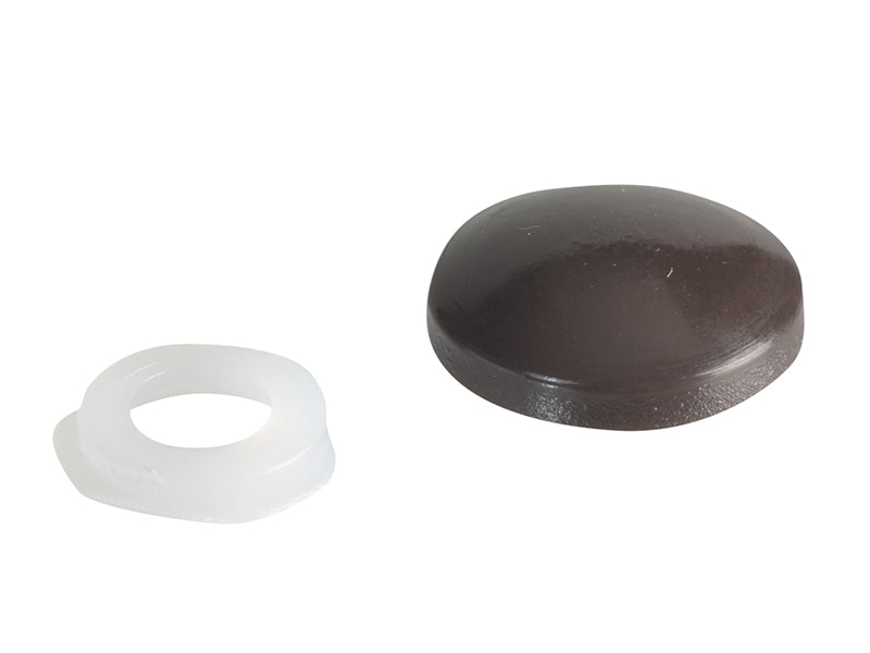 Domed Cover Cap Dark Brown No. 6-8 ForgePack 20                                 
