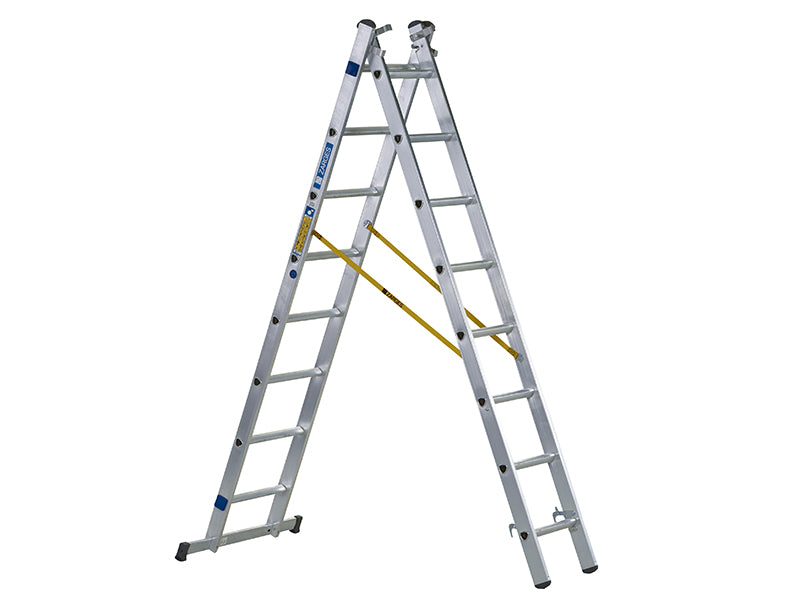 D-Rung Combination Ladder 3-Part 3 x 8 Rungs