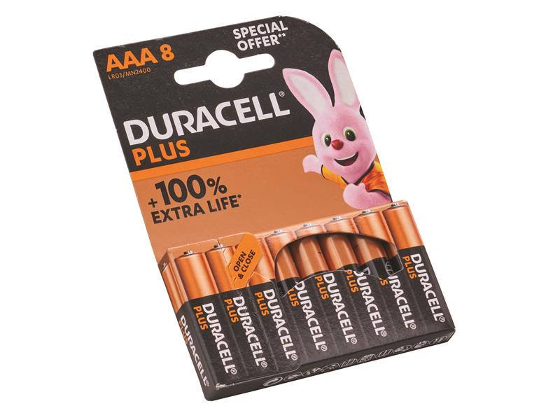Plus Power AAA Alkaline Batteries Promo Pack 8