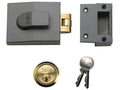 81 Rollerbolt Nightlatch 60mm Backset DMG Finish Box