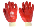 PVC Knitwrist Gloves - L (Size 9)