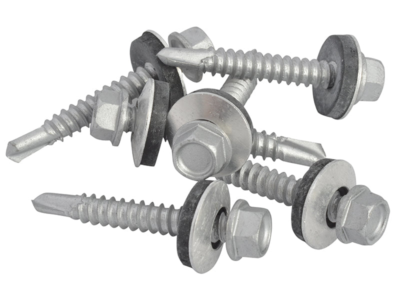 TechFast Hex Head Roofing Screw Self-Drill Light Section 5.5 x 38mm Pack 100    