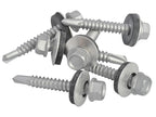 TechFast Hex Head Roofing Screw Self-Drill Light Section 5.5 x 38mm Pack 100    