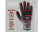 Nitrile Palm Impact Cut D Gloves - L (Size 9)