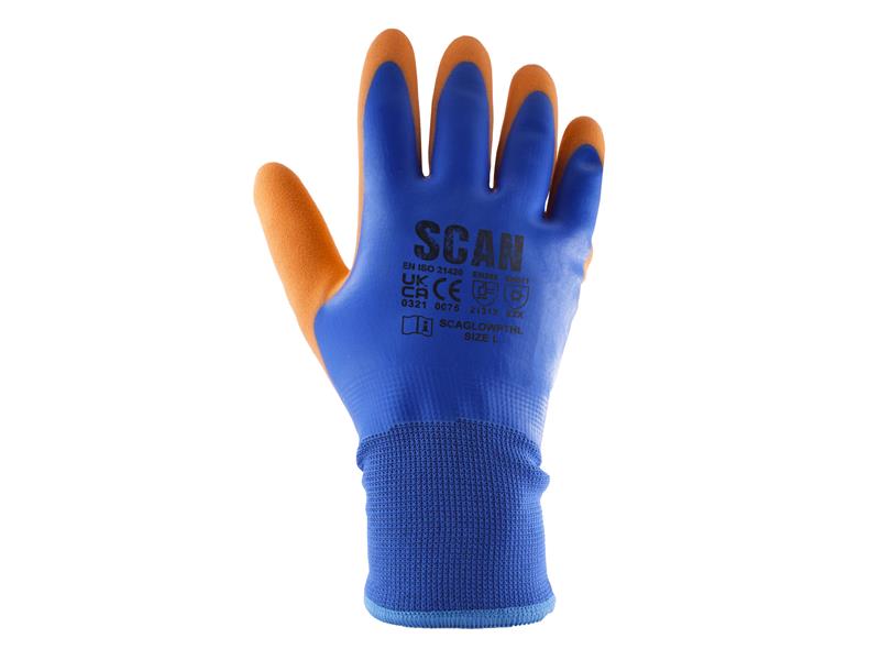 Thermal Waterproof Latex Coated Gloves - XXL (Size 11)
