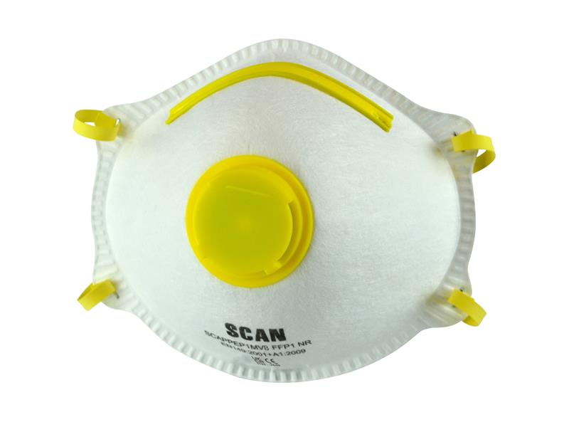 Moulded Disposable Mask Valved FFP1 Protection (Pack 3)