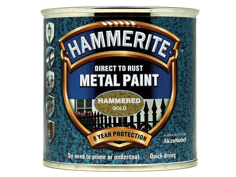 Direct to Rust Hammered Finish Metal Paint White 750ml