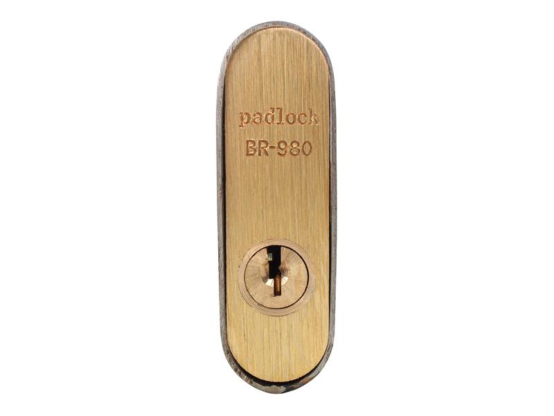 Brass Shutter Padlock 80mm                                                      
