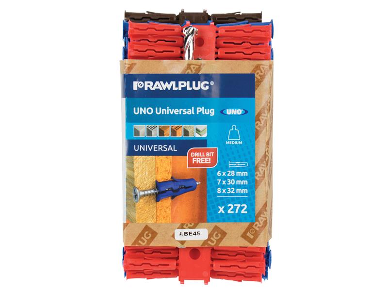 Brown UNO® Plugs & Screws in Jar (450 Plugs + 450 Screws)