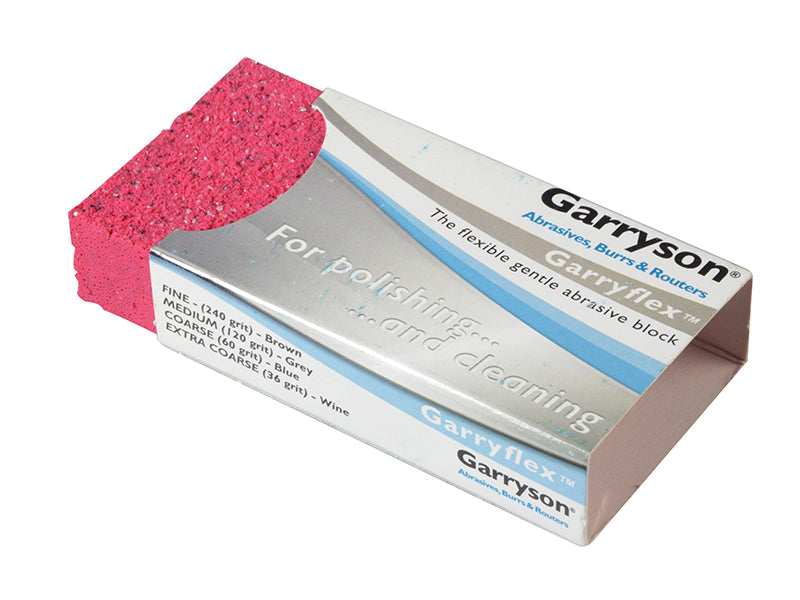Garryflex™ Abrasive Block - Extra Coarse 36 Grit (Pink)                         