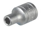 Hexagon Socket 6 Point Regular 1/4in Drive 13mm