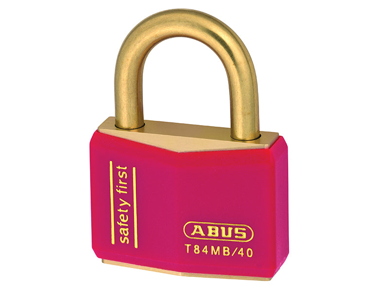 T84MB/40mm Black Rustproof Padlock Twin Pack Carded