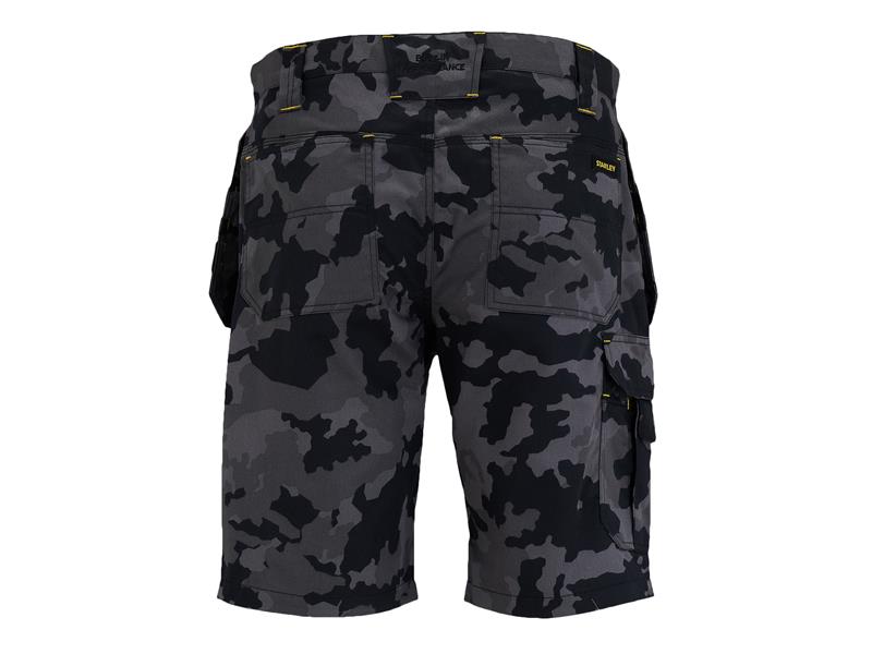 Hanley Holster Shorts Black Camouflage Waist 38in