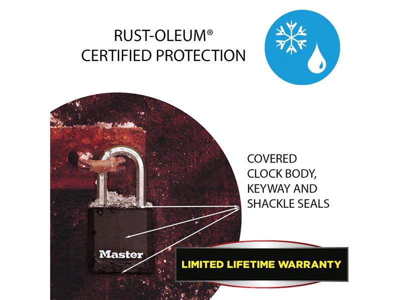 Excell™ Weather Tough 51mm Padlock 5-Pin - 51mm Shackle