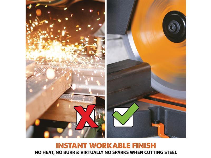 R210SMS-300+ Pro Multi-Material Sliding Mitre Saw 210mm 1500W 240V              