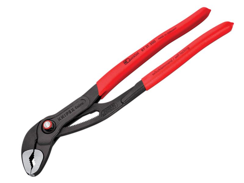 87 21 300 Cobra® Quickset Water Pump Pliers Plastic Coated Grip 300mm           