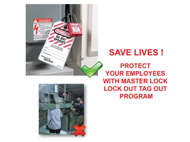 Lockout Padlock – 38mm Body & 6mm Hardened Steel Shackle