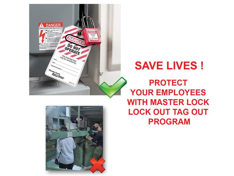 Lockout Padlock – 38mm Body & 6mm Hardened Steel Shackle